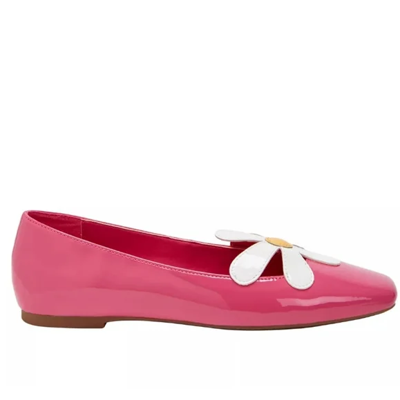 Evie Daisy Slip-On Flats Fucshia Pink 8.5 - Picture 3 of 9